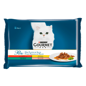 Sobres de comida húmeda para gatos Gourmet Perle